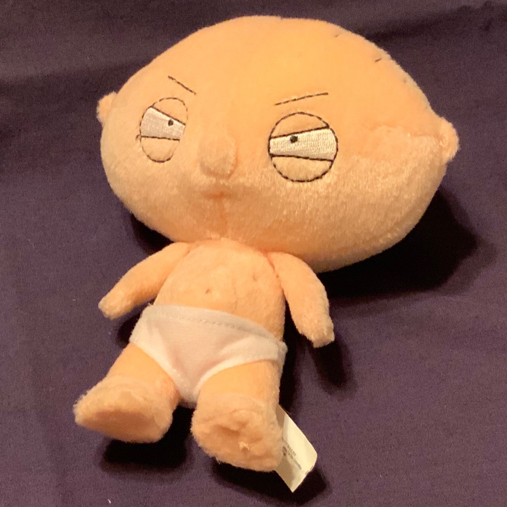 Kellytoy 2005 Family Guy “Stewie” In Diaper Beanie Plush Toy